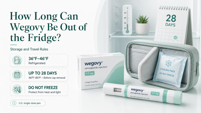 How Long Can Wegovy Be Out of the Fridge? Storage and Travel Rules