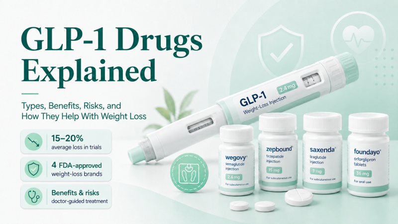 GLP-1 Drugs Explained: Types, Benefits, Risks and Weight Loss